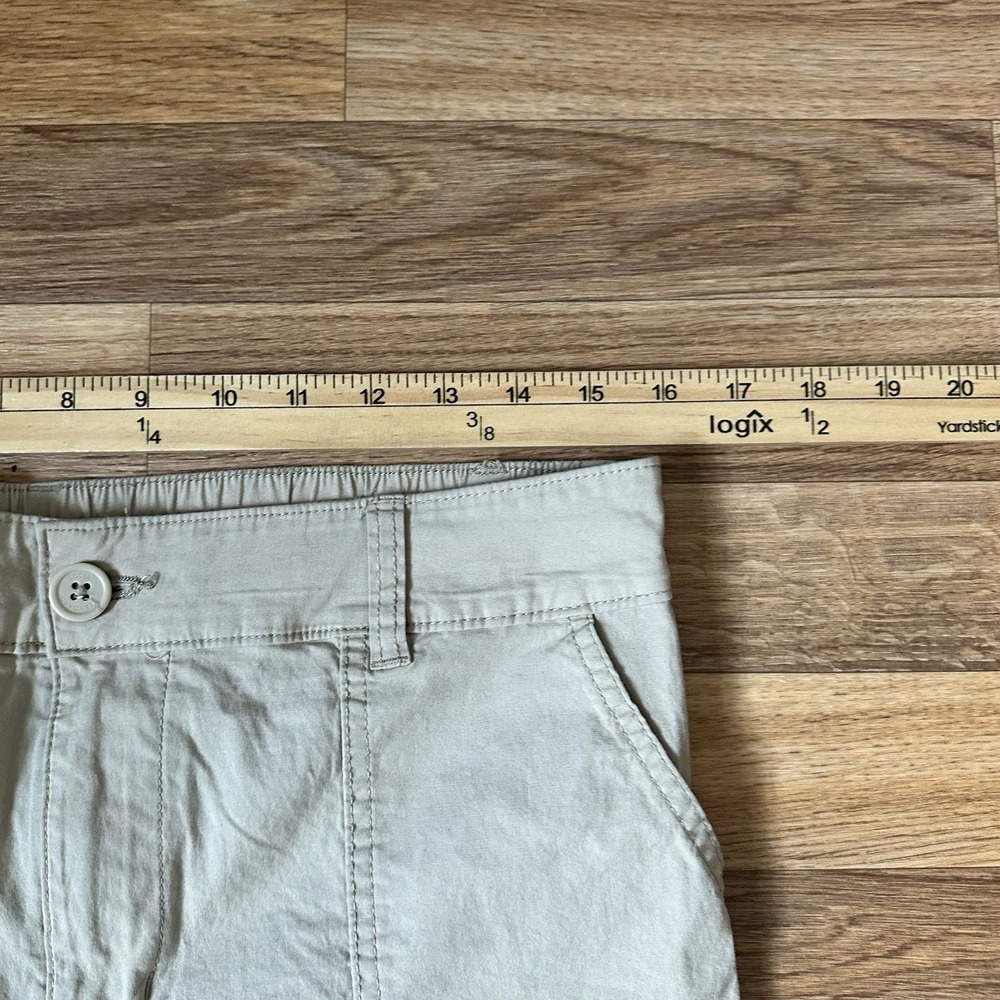 Social Standard by Sanctuary Womens Cargo Crop Pants Size L Beige Gorpcore - Picture 5 of 8
